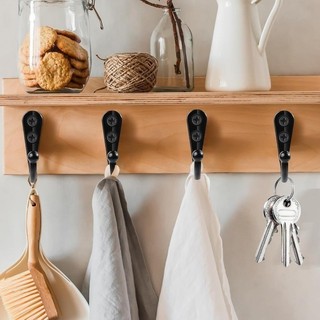 Móc treo cốc treo tường có ốc vít - Móc treo lưu trữ hợp kim kẽm đa năng Nhà tổ chức tại nhà