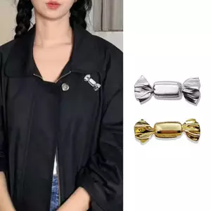 AqToCna Thời Trang Tinh Tế Kim Loại Kẹo Thổ Cẩm Chân Dễ Thương Cho Nữ Bé Gái Đa Năng Sáng Bóng Xòa Quần Áo Phụ Kiện Trang Sức Quà Tặng AqToCna