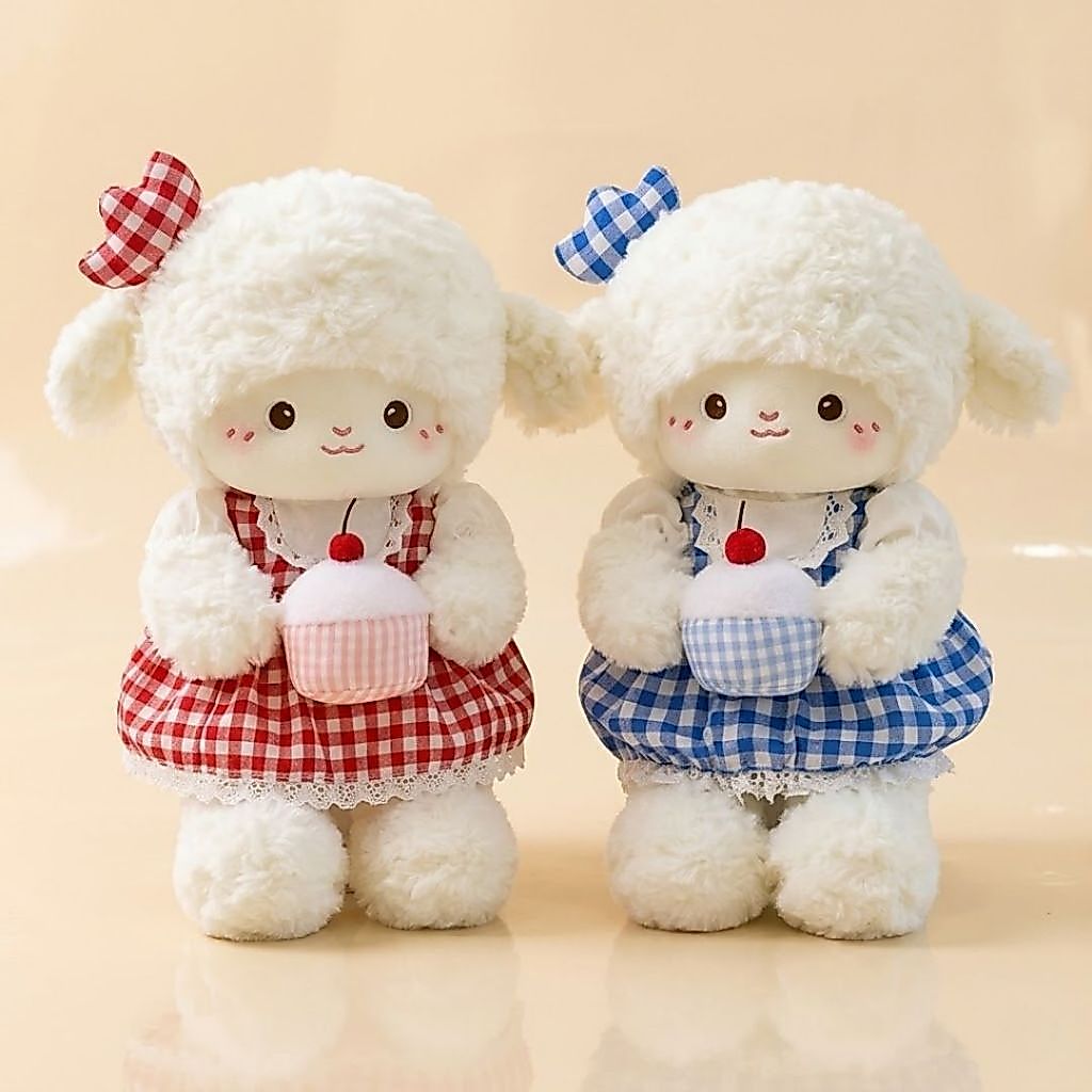 Gấu Bông Cừu Sinh Nhật Mặc Váy Ôm Bánh Kem Dễ Thương, Cừu Bông Lông Xù Cao Cấp Quà Tằn Sinh Nhật Cho Bé,Bạn Gái