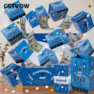 Hộp đựng tiền GETVOW, Hộp nhỏ Hộp tốt nghiệp chủ đề tốt nghiệp, Thẻ gói Thiết kế kéo tốt nghiệp Hộp quà bật lên Quà tặng tiền