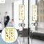 ZENZON 2 Miếng Dán Cửa Sổ Đẩy & Kéo, Logo Cửa Trượt Acrylic Sáng Tạo, Đơn Giản Trong Suốt 3D Dễ Dàng Làm Sạch Nhà Hàng Kéo Dán Nhận Dạng Cửa Kính