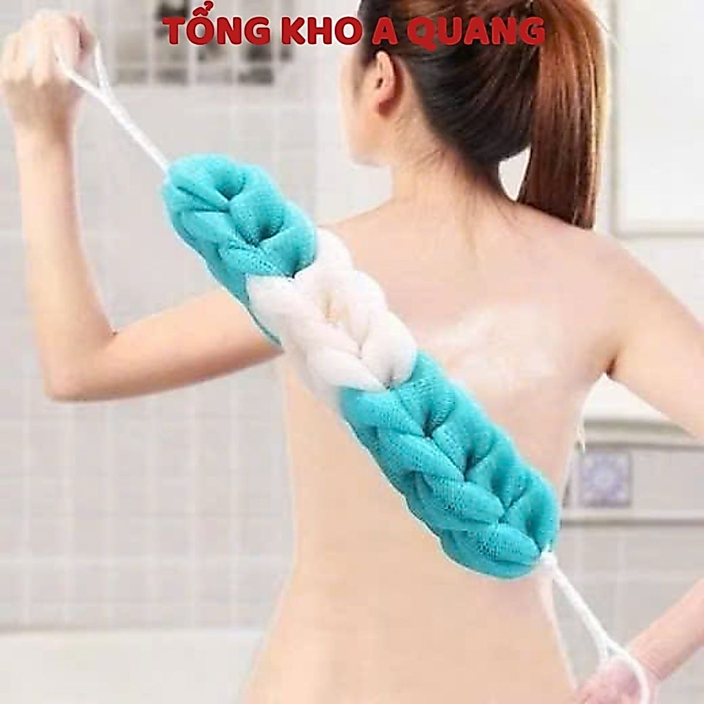 Bông Tắm Lưới Dài Tạo Bọt Kỳ Lưng Cao Câp hỗ trợ chà lưng, BÔNG TẮM DÀI - MÃ: BONGTAM89
