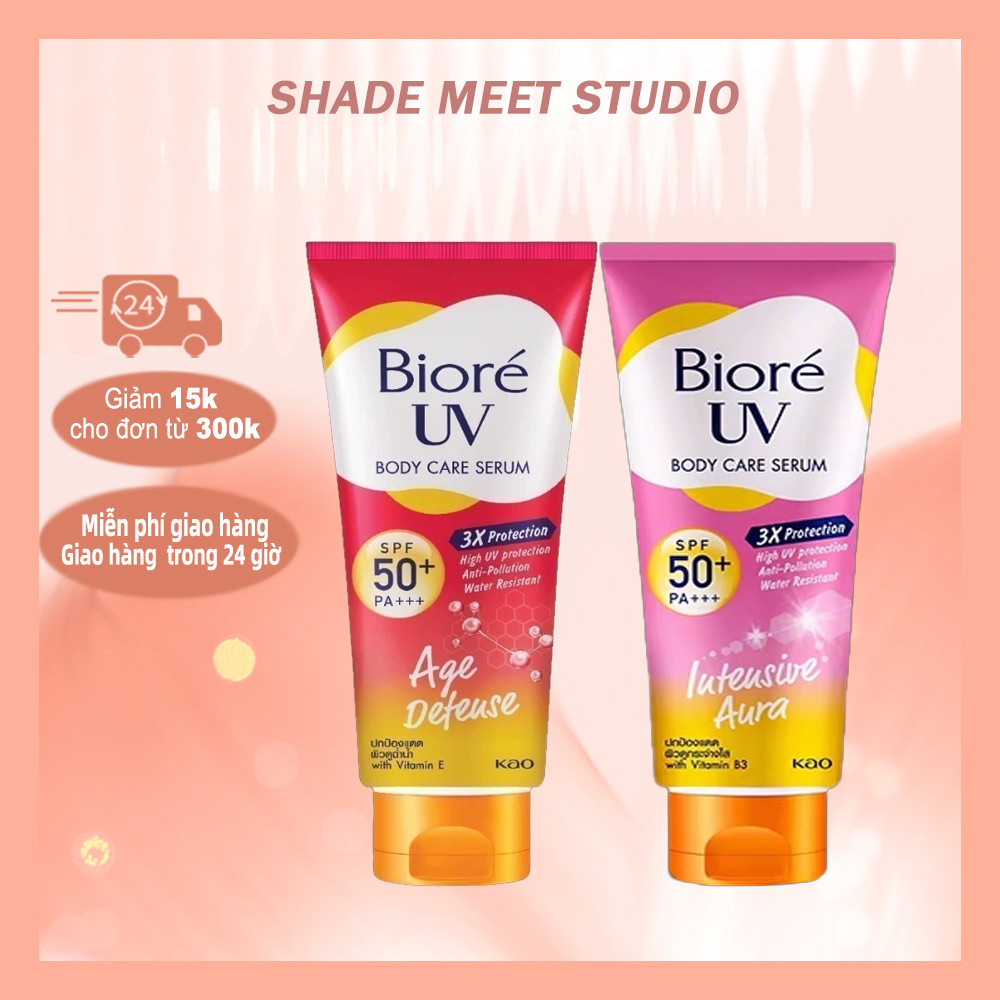Biore UV Sunscreen – Kem Chống Nắng Cho Mặt Và Toàn Thân, Kết Cấu Mỏng Nhẹ, Dễ Thoa