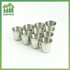 SWEET 10 Cái 30ml Di Động Inox Rượu Uống Ly Barware Cup n