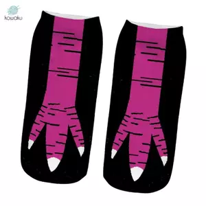 Tất Chân Gà Móng Vuốt Thực Tế 3D Động Vật Hoạt Hình Thường Ngày Polyester Ấm Áp Thoáng Khí An Toàn Phù Hợp Với Đồng Phục Học Tập Lễ Hội Trong Nhà Ngoài Trời