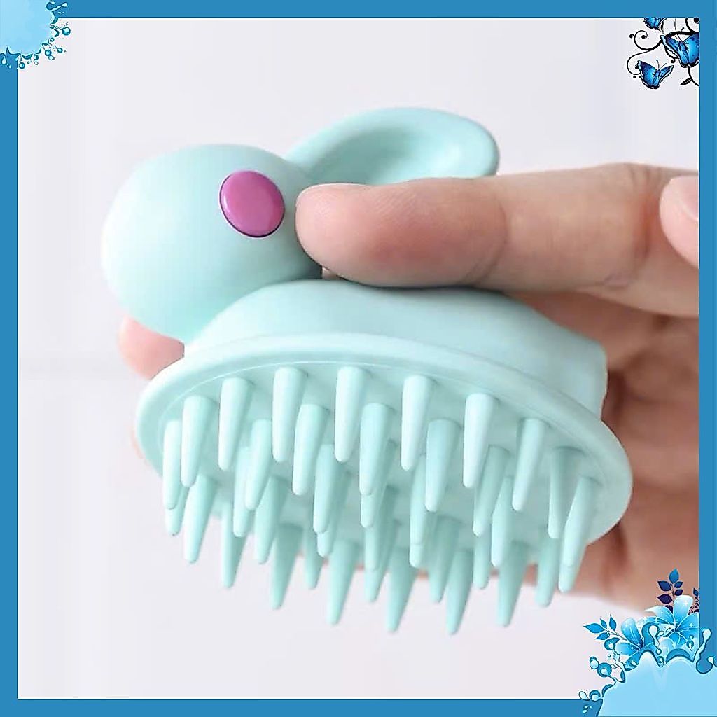 Lược Silicone Cho Bé Khi Tắm – Mô Phỏng Thỏ Hoạt Hình - Massage Đầu Dịu Êm Mỗi Lần Gội
