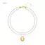 PNPIA- Thanh Lịch Sang Trọng Hai Lớp Ngọc Trai Cổ Mặt Dây Chuyền Nelace Trang Sức Nữ Choker Xương Đòn Trang Sức Ngắn
