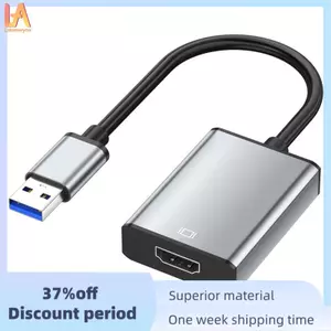 1080P USB 2.0 sang -Bộ chuyển đổi tương thích 1080P 60Hz USB 2.0 sang -Bộ chuyển đổi tương thích Bộ chuyển đổi USB ngoài Cáp Video cho PC
