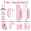 Lược phun sương tóc AFTEROF, Máy mát xa da đầu nước có thể đổ lại 2 trong 1, Bình xịt tích hợp chống tĩnh điện di động Máy bôi dầu tóc để tạo kiểu tóc