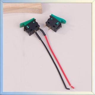 Any2Get5% Tắt 5 Chiếc Sừng Công Tắc Nút Ô Tô Xe Đạp Điện Xe Máy Sừng Đa Năng Tạm Thời Đẩy Roer Công Tắc Nhựa 2 Pin Tự Cài Lại Xanh