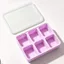 Khay đá viên silicon YB2 có nắp 9 khoang Khuôn đá hình chữ nhật có thể tái sử dụng Hộp đựng tủ đông cấp thực phẩm