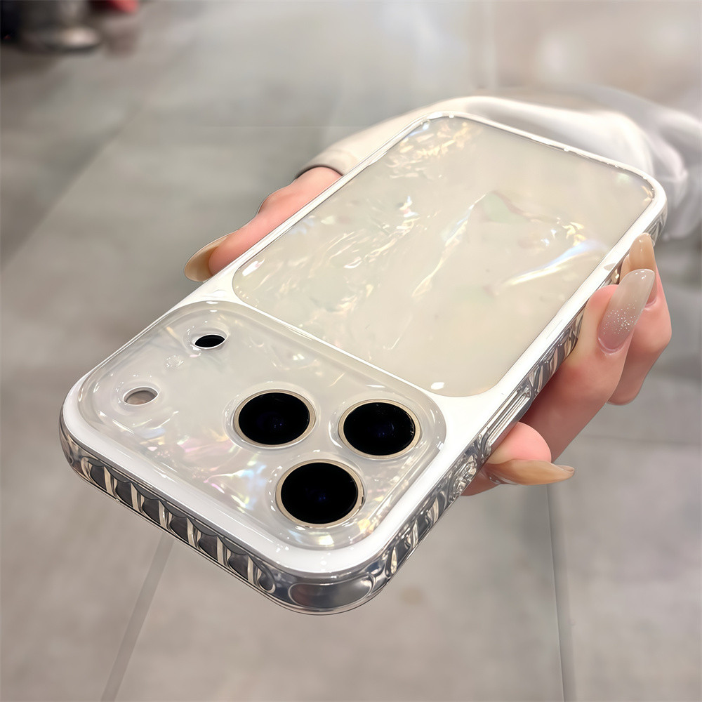 Ốp điện thoại từ tính có họa tiết vỏ chất lượng cao cho iPhone 17 Pro Max 16 15 pro max Bảo vệ ống kính chống rơi Vỏ cứng bảo vệ điện thoại