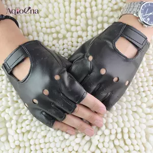 Găng Tay Da AqToCna Ngón Lái Xe Thời Trang Nam Nữ Găng Tay Nửa Ngón Mới AqToCna