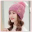 JRP Mùa Đông Mũ Ấm Áp Cho Nữ Thời Trang Mới Hàn Quốc Thỏ Pha Trộn Thi Ấm Dệt Kim Mũ Bonnets Skullies Beanie Hat JRP