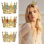 Hợp Kim Tròn Vương Miện Đảng Hoa Trang Trí Bánh Trang Trí Tiệc Trang Phục Baroque Vương Miện