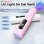 Đèn UV AFTEROF cho móng tay gel, Máy sấy móng tay Mini Flash cầm tay, Màn hình LED làm móng tay di động Gel có thể sạc lại Đèn móng tay nghệ thuật móng tay