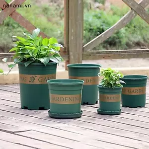 Chậu hoa Gallon bằng nhựa bền Cây rau củ Vườn ươm Chậu trồng cây [VN]