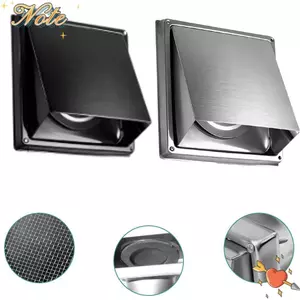 Van chiết xuất NOTE1, Lỗ thông hơi vuông bằng thép không gỉ, Ổ cắm thông gió màu đen / bạc bền bỉ 4 "5" 6 "
