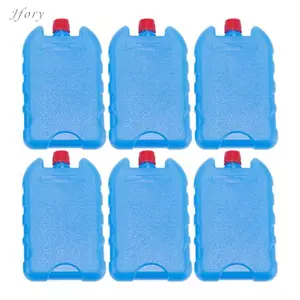 Jfory 6x Khối Làm Mát Đá Làm Mát Gói Đá Đơn Giản Ở Lại Đông Lạnh Cho Du Lịch Hộp Mát Gói Nhẹ Cho Dã Ngoại Tại Nhà