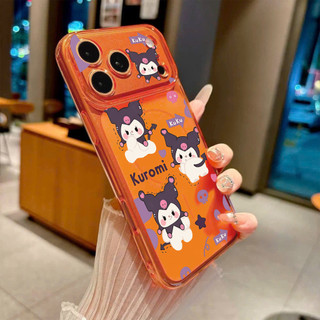 Ốp Lưng IPhone 13 15 11 17 16 12 14 ProMax  Kuromi phong cách đen tối 7 8Plus XR X XS Max