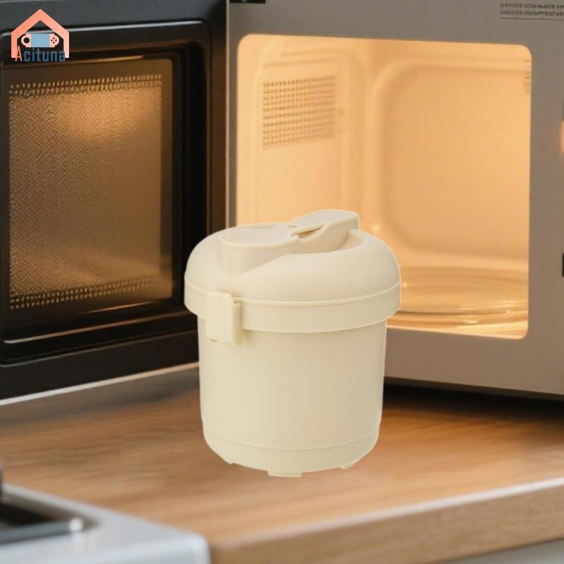 Nồi cơm điện vi sóng cho rau củ và gạo có thìa 5,5x5,7 inch