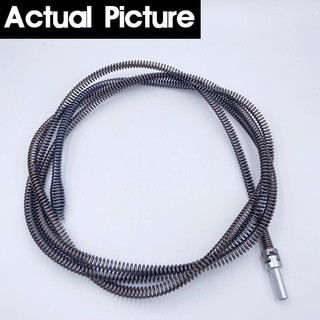 AIMVUKES Dây thông cống lò xo kèm đầu nối máy khoan - Bộ dụng cụ thông bồn cầu bị tắc nghẹt nước