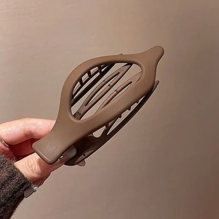 Kẹp tóc hình bầu dục in họa tiết da báo cho nữ