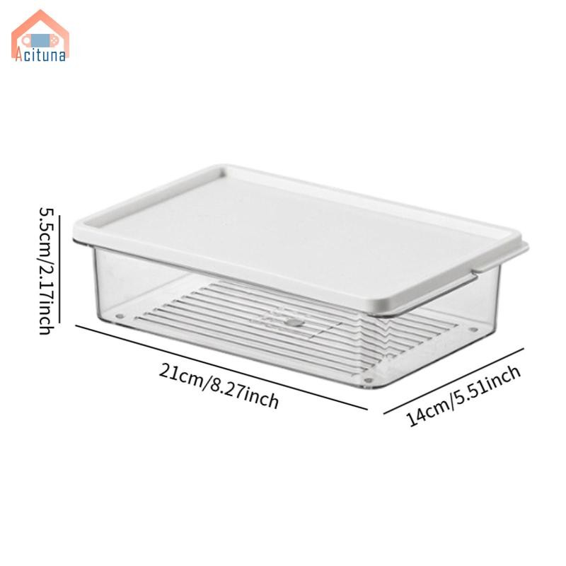 Hộp Đựng Thực Phẩm Cho Tủ Lạnh Có Nắp Trái Cây Có Thể Xếp Chồng Tủ Đông Di Động Hộp Đựng Rau Nhà Bếp Salad Hạt