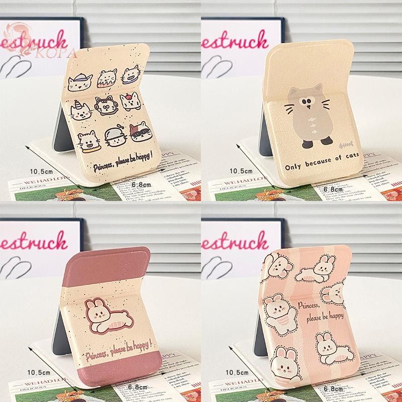 Gương trang điểm để bàn có thể gập lại bằng da di động KOPA - Gương bỏ túi nhỏ gọn dễ thương dành cho học sinh VN