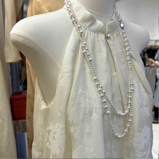 Áo chui đầu mỏng phong cách mới có thể tháo rời cổ áo, họa tiết tối giản, phù hợp hàng ngày