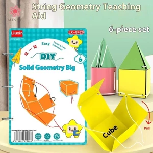 MJnmc 1 Bộ Huấn Luyện Tư Duy Không Gian DIY Toán Học Sách Hình Học 3D Sách Yên Tĩnh Cho Trẻ Em Montessori Giáo Dục Truy Tìm Sách Bài Tập Mới
