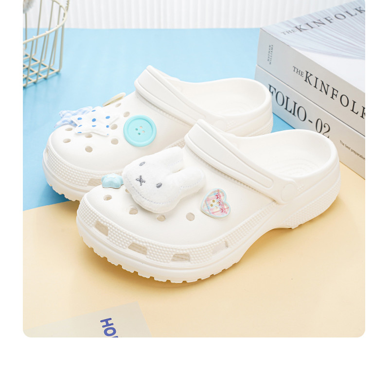 Phụ Kiện Giày Lỗ Miffy Thỏ Ngôi Sao Hoa Dễ Thương, Phù Hợp crocs, DIY, Có Thể Tháo Rời, Phong Cách ins