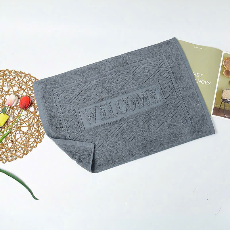 Thảm Chân Khách Sạn Cao Cấp – Thảm Welcome Cotton 100% Mềm Mịn, Siêu Thấm, Bền Đẹp, Màu Sắc Sang Trọng