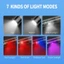 Đèn pin móc khóa METUBE, Đèn pin COB LED Mini siêu sáng, Di động với đèn đỏ & xanh USB Đèn làm việc có thể sạc lại Tìm kiếm đi bộ đường dài