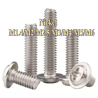 Ốc Vít  pake đầu tròn Mạ niken/Bulong  Đầu Tròn M1.4 / M2 / M2.5 / M3 / M4 / M5 / M6 [LXY-CB-1]