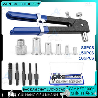 Kìm rút ốc Tán Bộ 165 món - Đai ốc, cờ lê lục giác M3 M4 M5 M6 M8 cao cấp