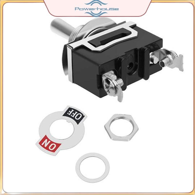 POWER E-TEN1021 Auto Toggle Boat Marine Heavy Duty Toggle Flick W / Vỏ chống nước BẬT / TẮT Car Dash Metal SPST Terminal.