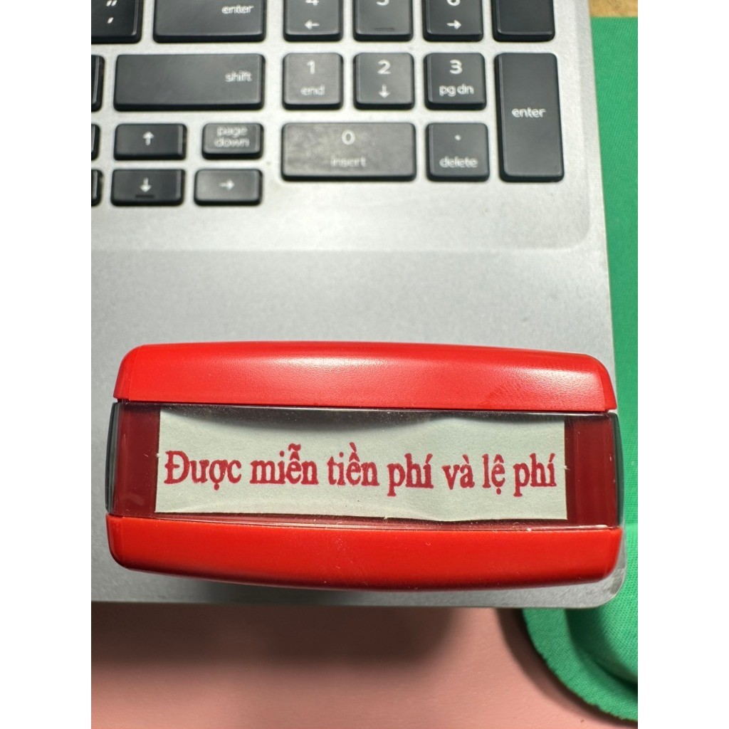 [ CHÍNH HÃNG ĐÀI LOAN, BẢO HÀNH MẶT DẤU ] Khắc Con dấu, mộc đóng dấu tên 1-2 dòng  Shiny S-222/ S-308.