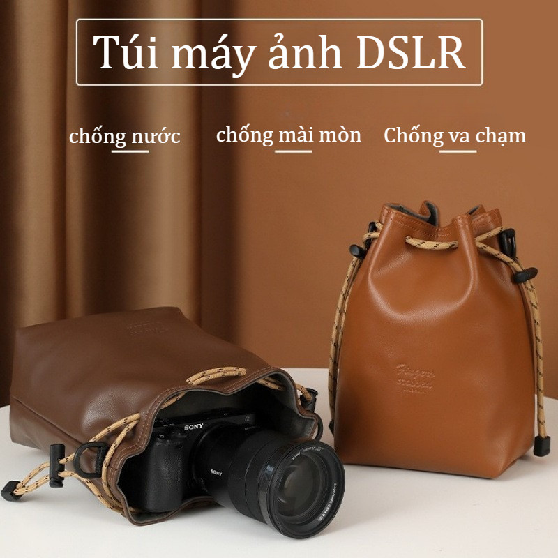 Túi đựng máy ảnh Fuji,Túi lót Mirrorless,Kèm dây đeo chéo,Cho Máy Ảnh Canon/Nikon/Fuji/Sony
