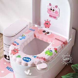 Thảm vệ sinh dày cong chống thấm nước bốn mùa hoạt hình có thể lau được Nhà vệ sinh đa năng Nhà vệ sinh dày Mite loại bỏ thảm 25.9.28