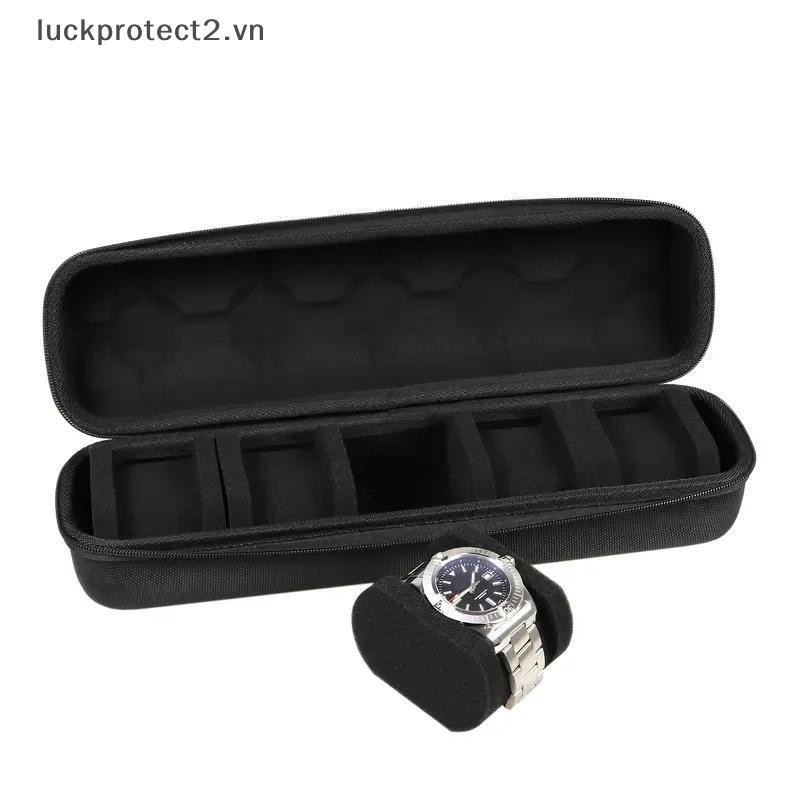 # luckpro # Hộp lưu trữ đồng hồ di động Chống nước Hộp đựng du lịch có dây kéo độc đáo Túi lưu trữ EVA dành cho tổ chức đồng hồ đeo tay đồng hồ thông minh.