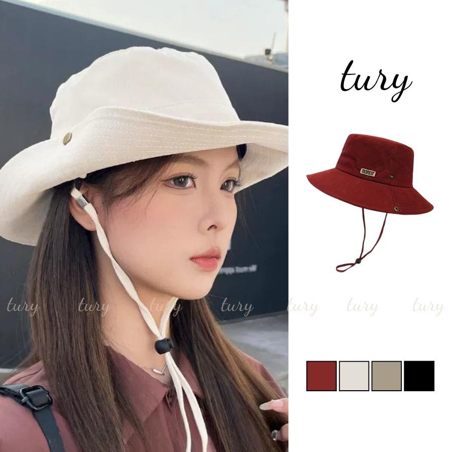 Mũ Tai Bèo Unisex Nam Nữ - Tury - Mũ Bucket rộng vành đính tag moment - NV097