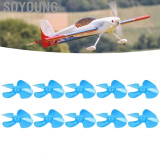 Soyoung FTVOGue 10pcs Propeller 4 Blades Vật liệu gió mạnh Trọng lượng nhẹ 40mm DIY Đồ chơi DIY SHIP Model RC Thuyền Vệ sinh Khoa học và Giáo dục Đồ chơi (Đỏ)