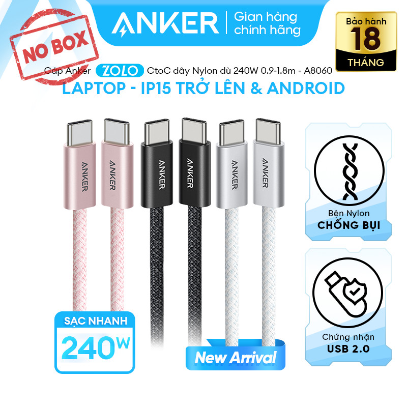 Cáp sạc Anker USB-C to USB-C