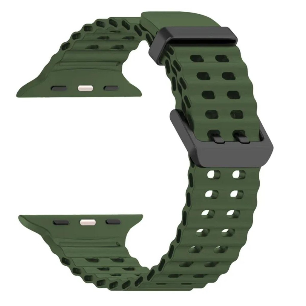 Dây đeo thở bằng silicon cho Apple Watch Series 11 / 10 46mm Ultra 3 / 2 / 1 49mm 9 8 7 6 5 4 SE 3 44mm 45mm 42mm