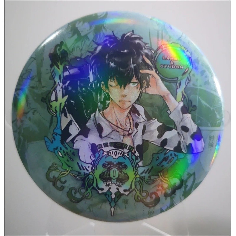 Katekyo Hitman Reborn! Huy hiệu ba chiều 58mm cho Tsuna, Gokudera, Yamamoto và Lambo - Trâm cài áo độc đáo