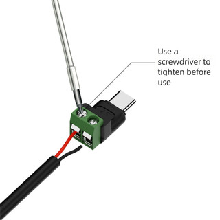 Bộ chuyển đổi đầu cuối LAKAMMY USB C sang 2Pin, Khối đầu cuối uốn vít Type-C sang 2 chân, phích cắm không hàn chuyên nghiệp không thể truyền dữ liệu Đầu nối sạc 5V để DIY hoặc sửa chữa