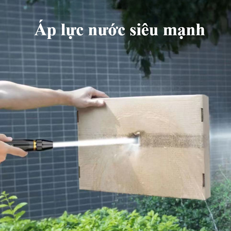 Vòi Xịt Tăng Áp 10m/15m/20m - 3 Chế Độ Phun, Lực Nước Mạnh, Khớp Chống Rò, Chuyên Rửa Xe & Tưới Cây