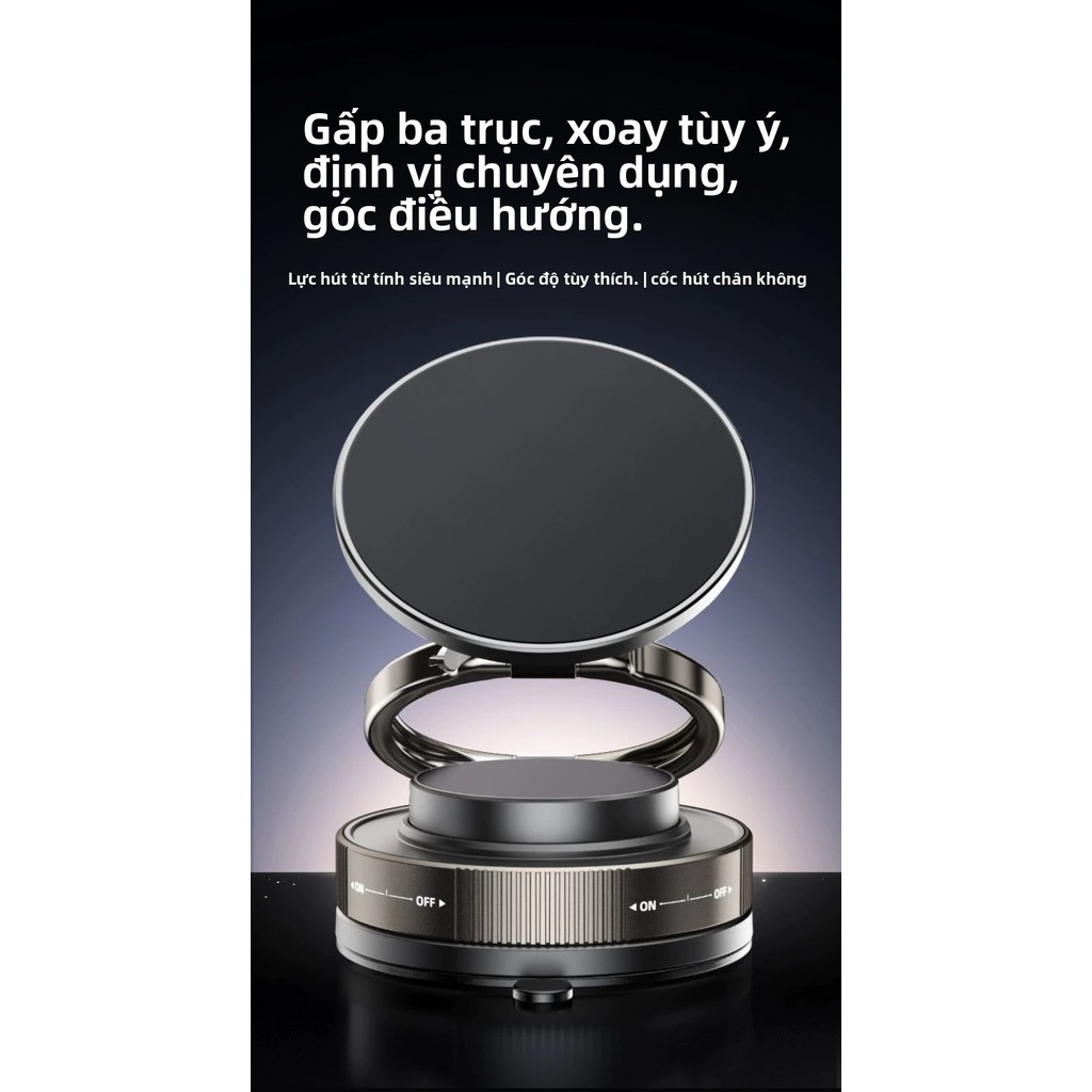 Bộ giữ điện thoại hút từ tính chân không Cp, giá đỡ chịu lực cho iPad, sử dụng trong xe ô tô