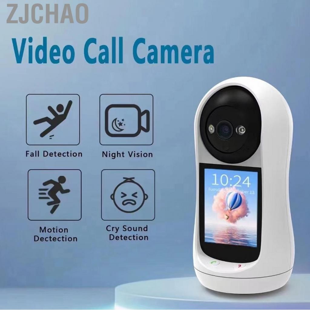 zjchao Camera an ninh Zopsc 3MP 2304 X 1296 IPS2.8 HD 2.4G Gọi video với tính năng phát hiện chuyển động Góc nhìn 90° để sử dụng trong nhà.